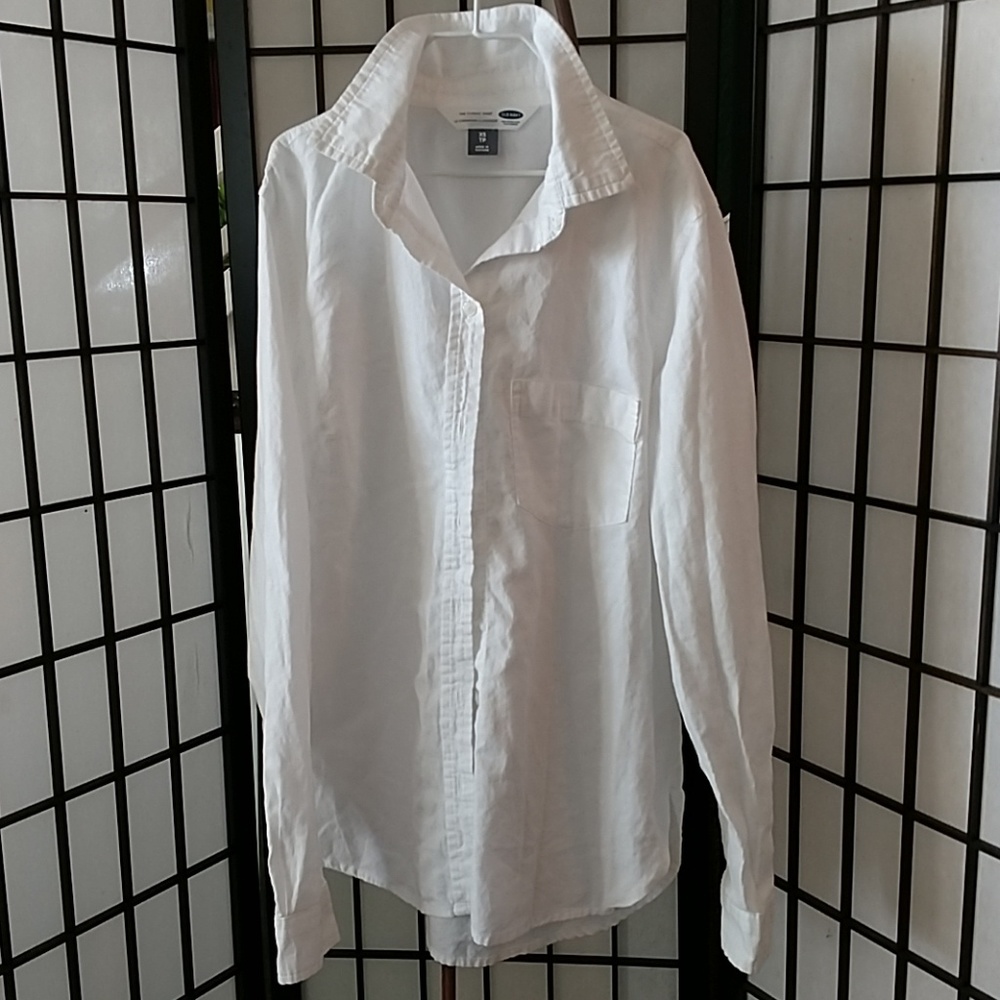 EuC Perfect Classic White Button Down Cotton Shirt